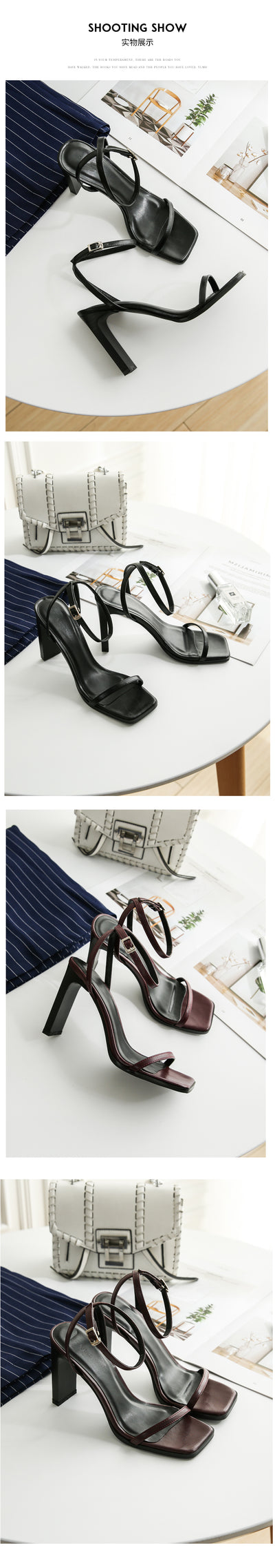 Sandalias Romanas de Tacón Alto Cuadrado Estilo Hada Elegante - Image 11