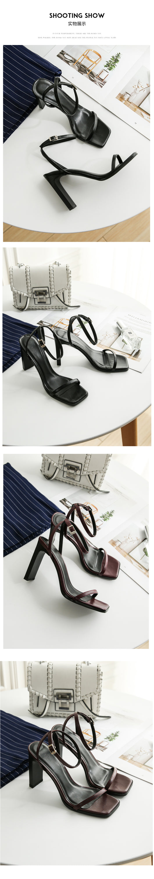 Sandalias Romanas de Tacón Alto Cuadrado Estilo Hada Elegante - Image 11
