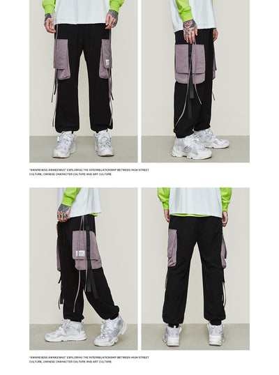 Pantalones Cargo Harem con Bolsillos Laterales para Hombre - Image 11