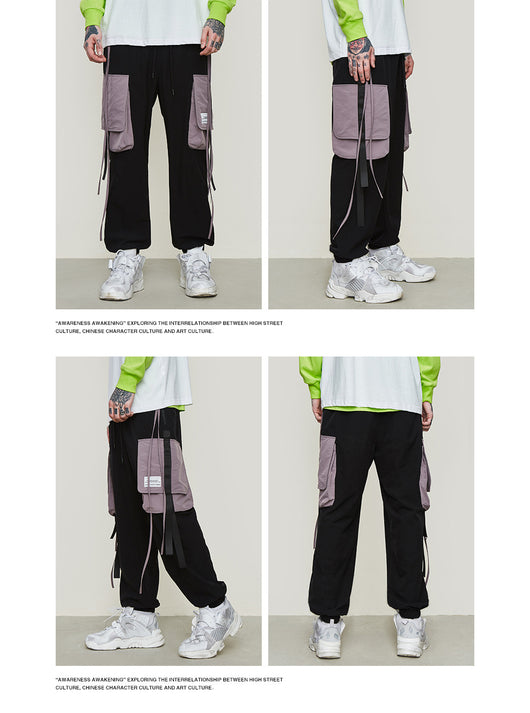 Pantalones Cargo Harem con Bolsillos Laterales para Hombre - Image 11