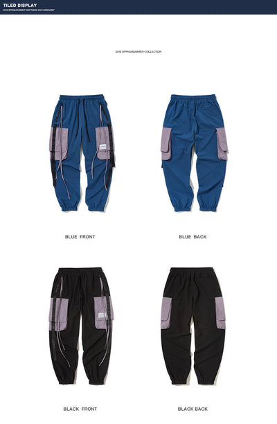 Pantalones Cargo Harem con Bolsillos Laterales para Hombre - Image 19