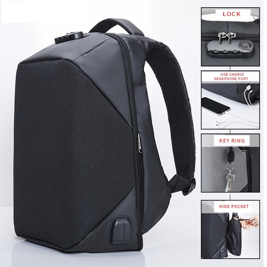 Mochila para Laptop con Carga USB y Protección Impermeable - Image 9