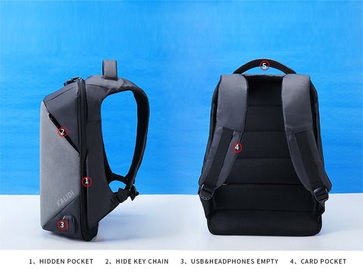 Mochila para Laptop con Carga USB y Protección Impermeable - Image 15