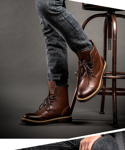 Botas Martin de Cuero para Hombre - Zapatos de Piel Auténtica - Image 13