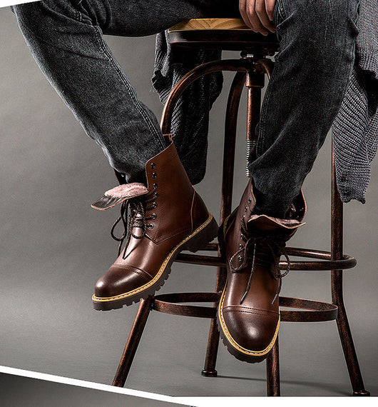 Botas Martin de Cuero para Hombre - Zapatos de Piel Auténtica - Image 14