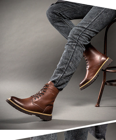 Botas Martin de Cuero para Hombre - Zapatos de Piel Auténtica - Image 15