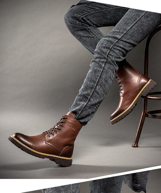Botas Martin de Cuero para Hombre - Zapatos de Piel Auténtica - Image 15
