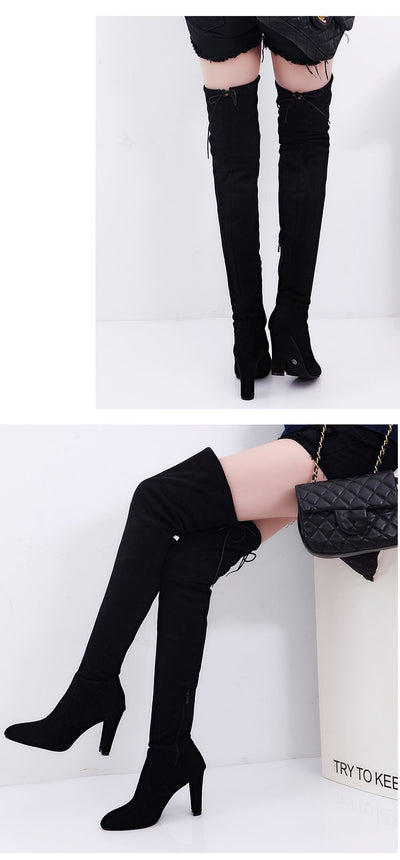 Botas Altas Over the Knee con Tacón para Mujer - Image 12