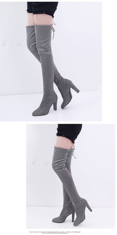 Botas Altas Over the Knee con Tacón para Mujer - Image 15