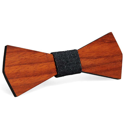 Pajarita de Madera Maciza Verde y Rojo con Diseño de Pera - Image 16
