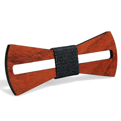 Pajarita de Madera Maciza Verde y Rojo con Diseño de Pera - Image 18