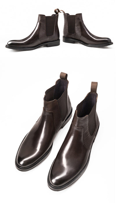 Botas de Cuero para Hombre Estilo Coreano Premium - Image 12