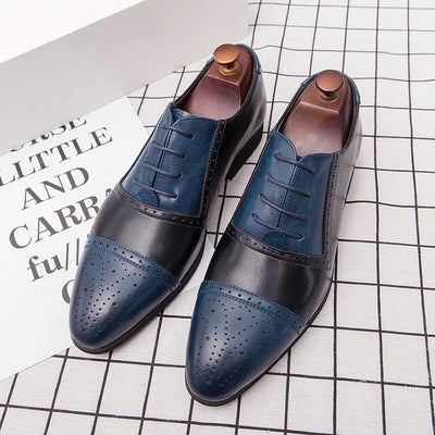 Zapatos de Negocios Brock Tallaje Grande con Tallado Artesanal en Cuero - Image 9