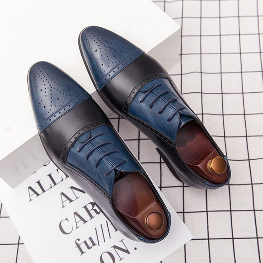 Zapatos de Negocios Brock Tallaje Grande con Tallado Artesanal en Cuero - Image 10