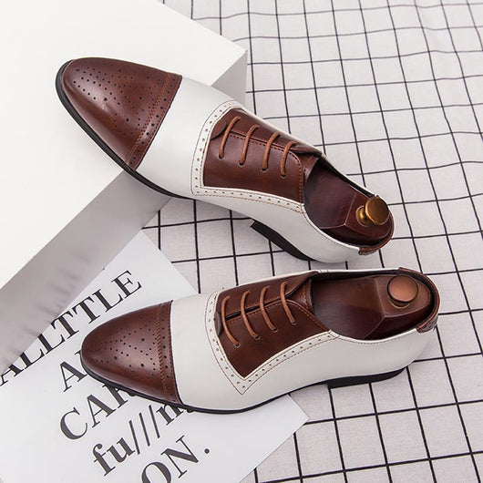 Zapatos de Negocios Brock Tallaje Grande con Tallado Artesanal en Cuero - Image 11