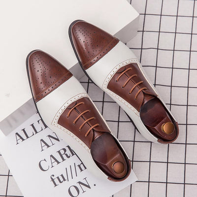 Zapatos de Negocios Brock Tallaje Grande con Tallado Artesanal en Cuero - Image 12