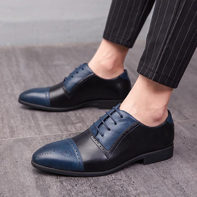 Zapatos de Negocios Brock Tallaje Grande con Tallado Artesanal en Cuero - Image 16