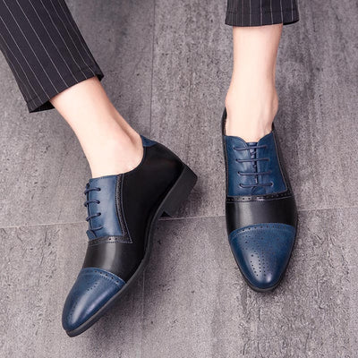 Zapatos de Negocios Brock Tallaje Grande con Tallado Artesanal en Cuero - Image 19