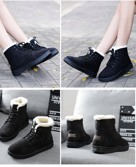 Botas de Nieve con Tubo Corto y Forro de Terciopelo - Image 12