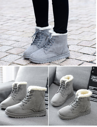 Botas de Nieve con Tubo Corto y Forro de Terciopelo - Image 17