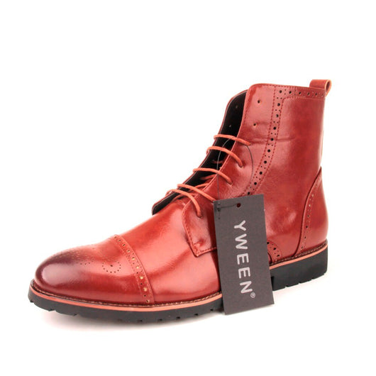 Botas de Cuero Estilo Británico Talla Grande para Hombre - Image 6