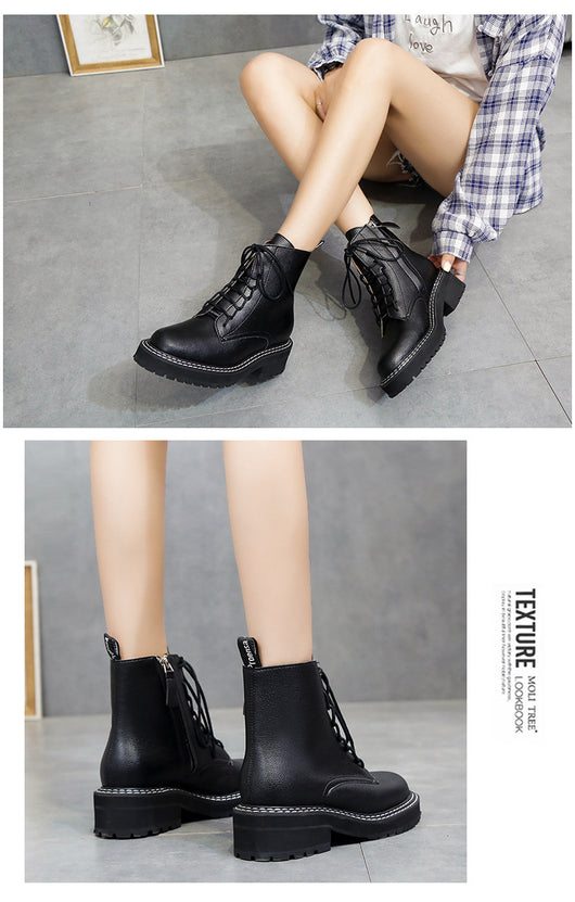 Botas Martin Plataforma para Mujer - Estilo Motociclista Robusto - Image 9