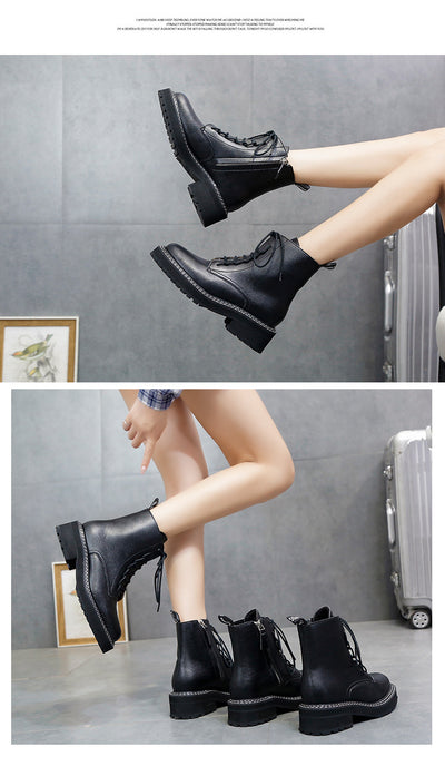 Botas Martin Plataforma para Mujer - Estilo Motociclista Robusto - Image 10