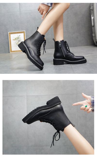 Botas Martin Plataforma para Mujer - Estilo Motociclista Robusto - Image 11