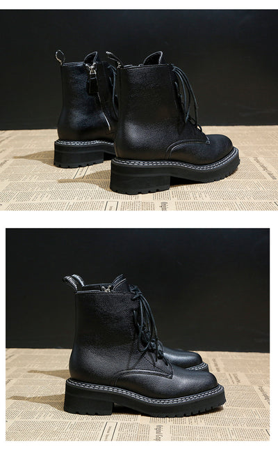 Botas Martin Plataforma para Mujer - Estilo Motociclista Robusto - Image 12