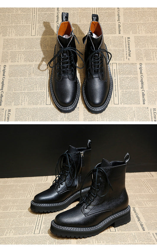 Botas Martin Plataforma para Mujer - Estilo Motociclista Robusto - Image 13
