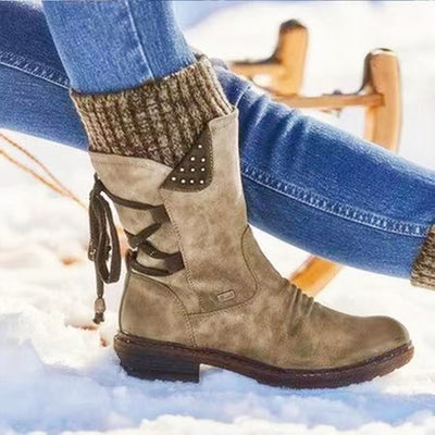 Botas de Invierno con Cierre de Cordones y Forro Cálido - Image 4