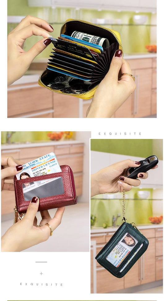 Billetera Compacta de Cuero con Organizador de Tarjetas y Llaves - Image 17