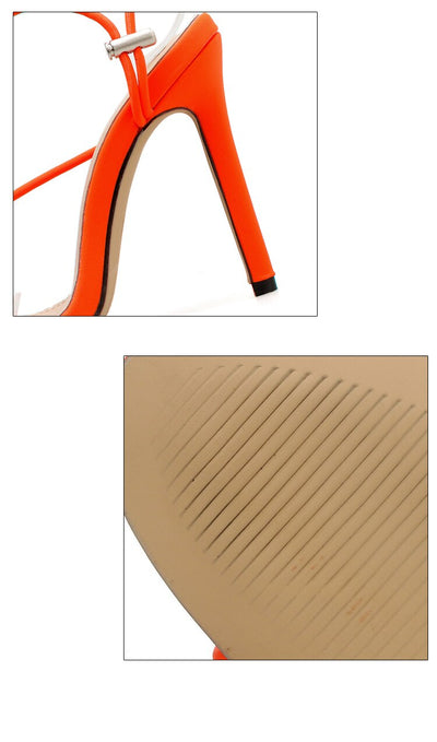 Sandalias de Tacón Alto Punta Abierta - Image 12