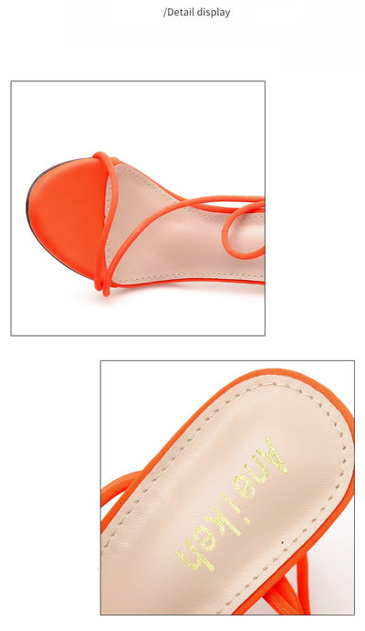 Sandalias de Tacón Alto Punta Abierta - Image 13
