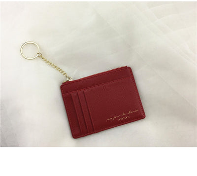Cartera Minimalista Ultra Delgada con Cierre de Cremallera - Organizador de Documentos Retro - Image 12