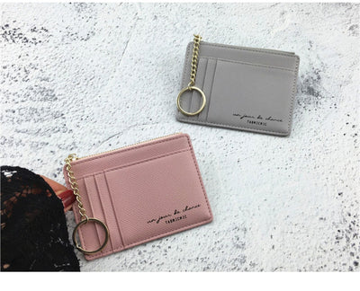 Cartera Minimalista Ultra Delgada con Cierre de Cremallera - Organizador de Documentos Retro - Image 19