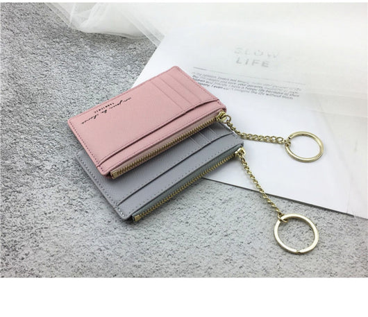 Cartera Minimalista Ultra Delgada con Cierre de Cremallera - Organizador de Documentos Retro - Image 21