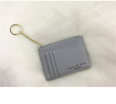 Cartera Minimalista Ultra Delgada con Cierre de Cremallera - Organizador de Documentos Retro - Image 22