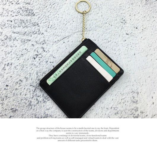Cartera Minimalista Ultra Delgada con Cierre de Cremallera - Organizador de Documentos Retro - Image 27