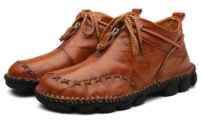 Botas de Cuero Cosidas a Mano para Hombre - Image 7