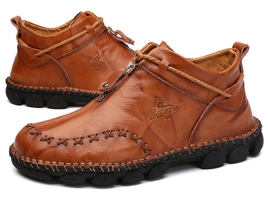 Botas de Cuero Cosidas a Mano para Hombre - Image 10