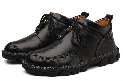 Botas de Cuero Cosidas a Mano para Hombre - Image 12