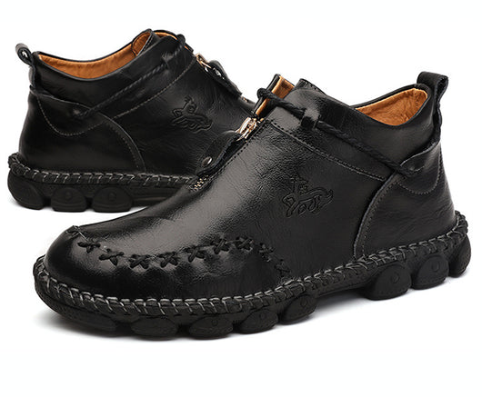 Botas de Cuero Cosidas a Mano para Hombre - Image 13