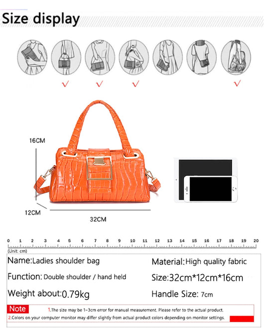 Bolso Bandolera de Cuero PU para Mujer - Image 12