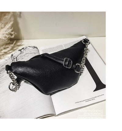 Bolsa Bandolera Pecho Mujer Coreana - Cadena Fashion Messenger Urbano - Image 9