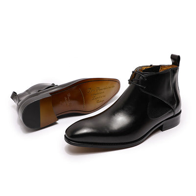 Botas Martin Altas de Cuero Transpirable Estilo Británico para Hombre - Image 17
