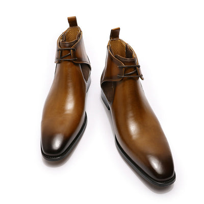 Botas Martin Altas de Cuero Transpirable Estilo Británico para Hombre - Image 20
