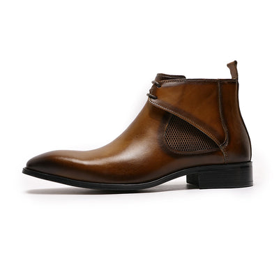 Botas Martin Altas de Cuero Transpirable Estilo Británico para Hombre - Image 23