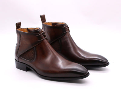 Botas Martin Altas de Cuero Transpirable Estilo Británico para Hombre - Image 26