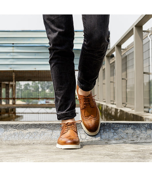 Zapatos Casuales Retro Británicos para Hombre - Talla Grande - Image 7